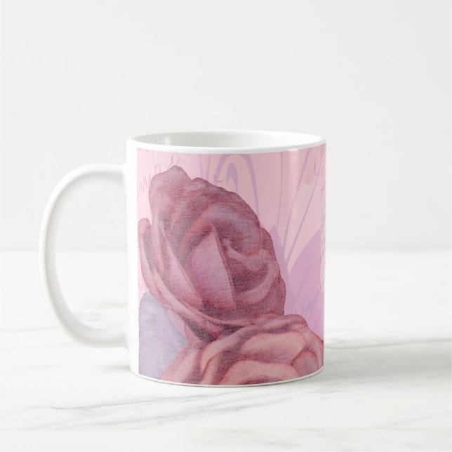 Taza De Café Rosas de cosecha, atraco (Izquierda)