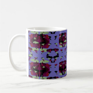 Taza De Café Rosas de llama celestial contenidas
