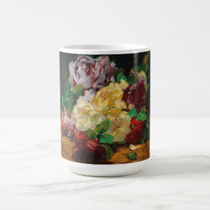 Taza De Café Rosas de Vintage French Georges Jeannin