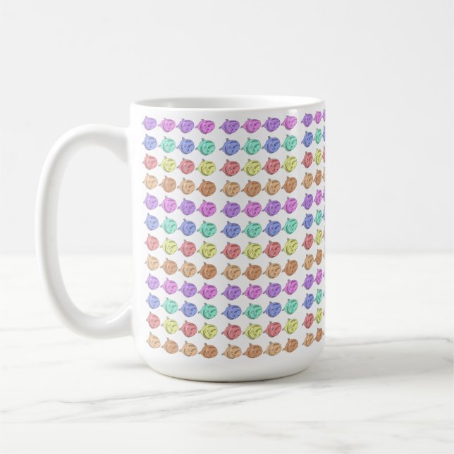 Taza De Café Rosas del arcoiris (Izquierda)