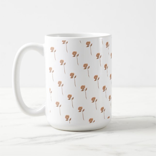 Taza De Café Rosas del Boho (Izquierda)