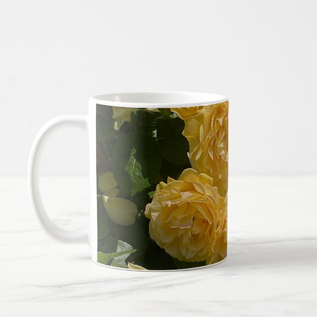 Taza De Café Rosas del Bunch of Yellow Garden (Izquierda)