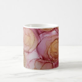 Taza De Café Rosas del Resumen de Eggplant Coffee Mug