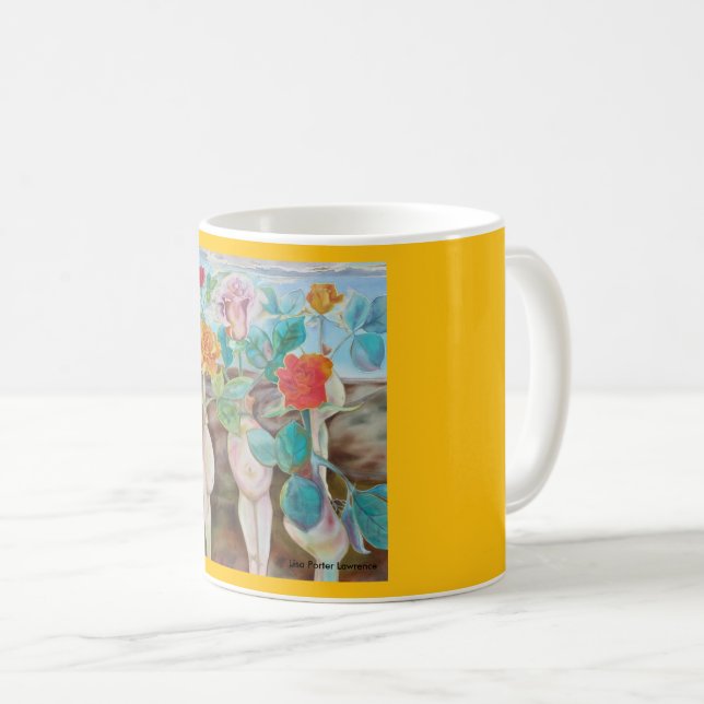 Taza De Café Rosas embarazadas felices (Anverso derecho)