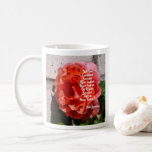 Taza De Café Rosas Entre las Espinas Cita Abe Lincoln 