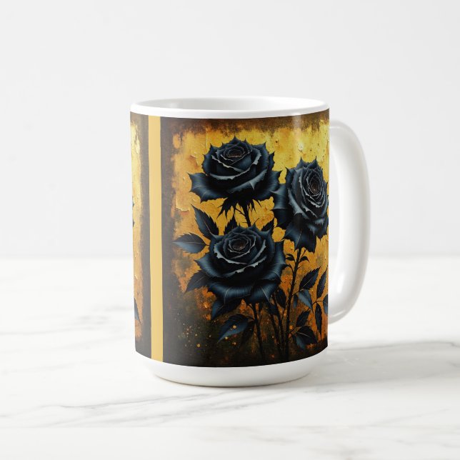 Taza De Café Rosas Negras (Anverso derecho)