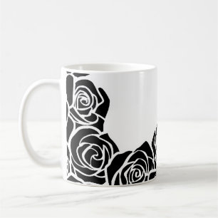 Taza De Café Rosas negros de Girly Vintage