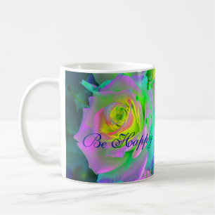 Taza De Café Rosas prematuros irlandeses estéticos felices
