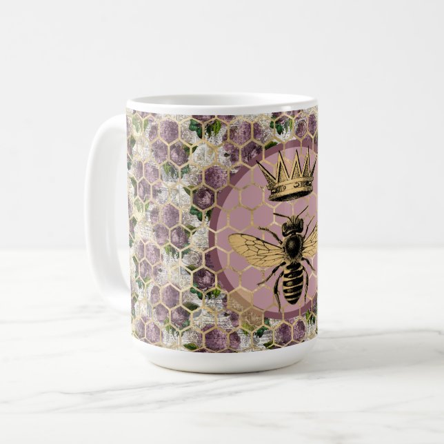 Taza De Café Rosas Queen Bee & Mystic (Anverso izquierdo)