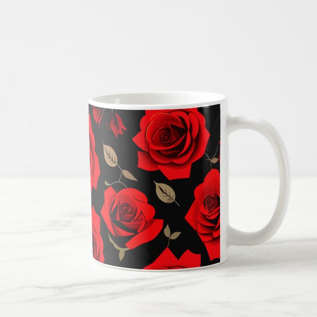 Taza De Café Rosas rojas (Derecha)