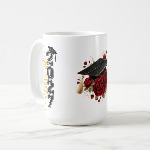 Taza de café Rosas Rojas de Graduación