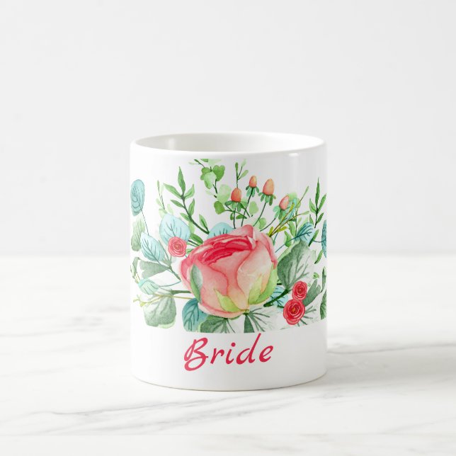 Taza De Café Rosas Rojas Y Rosas Rojas (Centro)