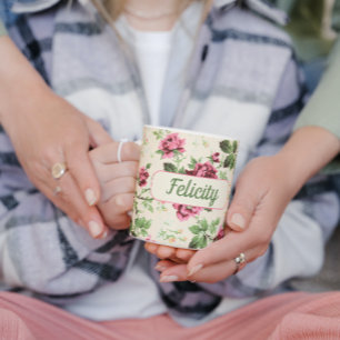 Taza De Café Rosas rosa vintage moda de nombre floral