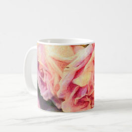 Taza De Café Rosas rosadas atractivas
