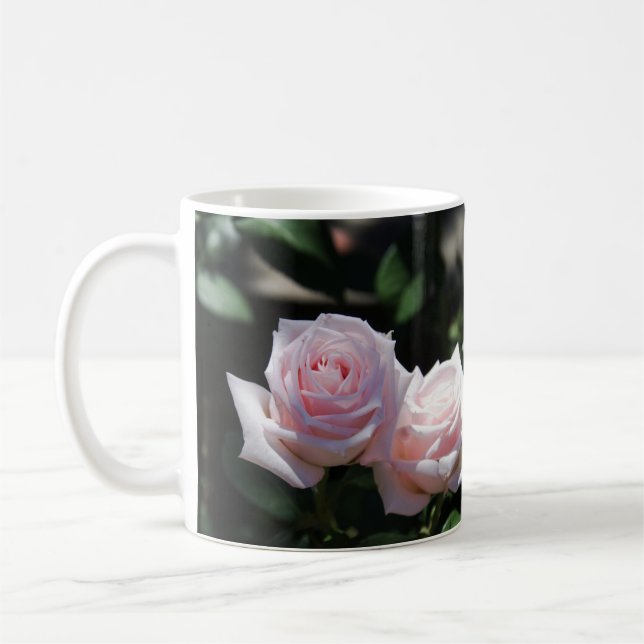 Taza De Café Rosas rosadas Pastel (Izquierda)