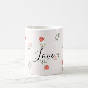 Taza De Café Rosas rosadas rubor rojo romántico amor
