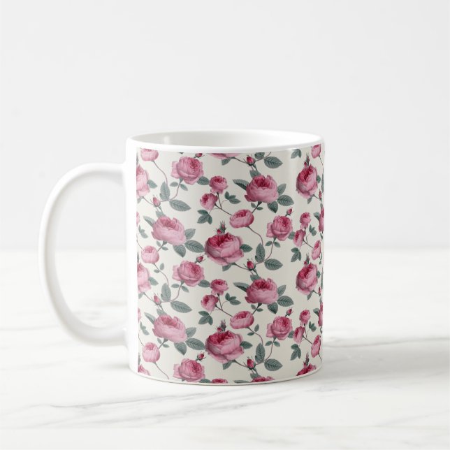 Taza De Café Rosas rosas rosas (Izquierda)