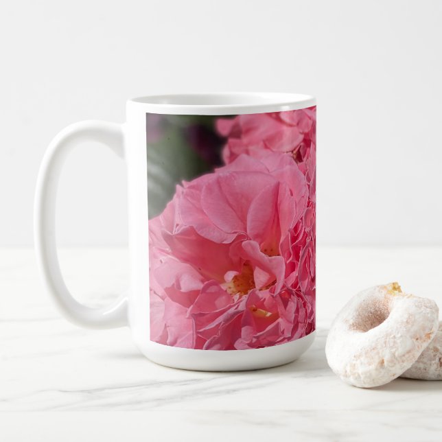 Taza De Café Rosas rosas rosas (Con donut)