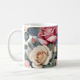Taza De Café Rosas vintage