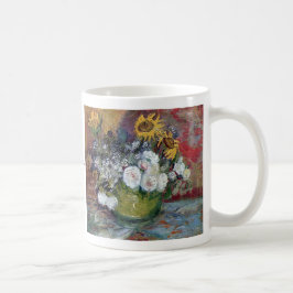Taza De Café Rosas y girasoles de Van Gogh