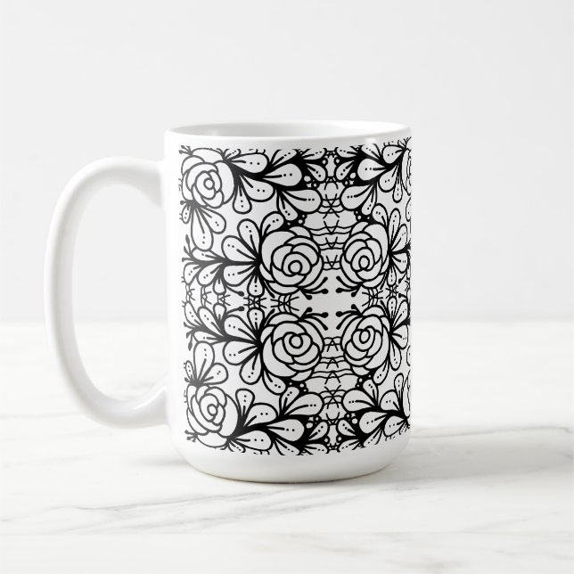 Taza De Café Rosasdoodle (Izquierda)