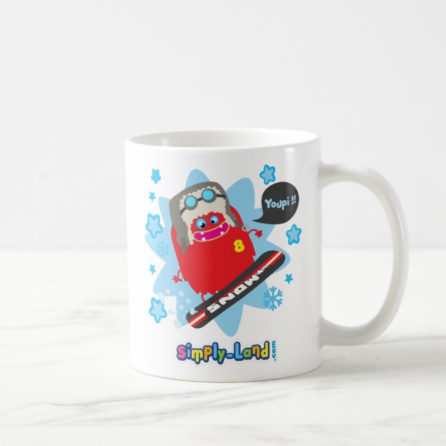Taza De Café Rosco hace la tabla de nieve (Derecha)