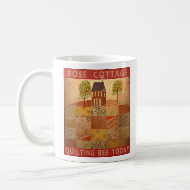 Taza De Café Rose Cottage Quilters Mug  (Izquierda)