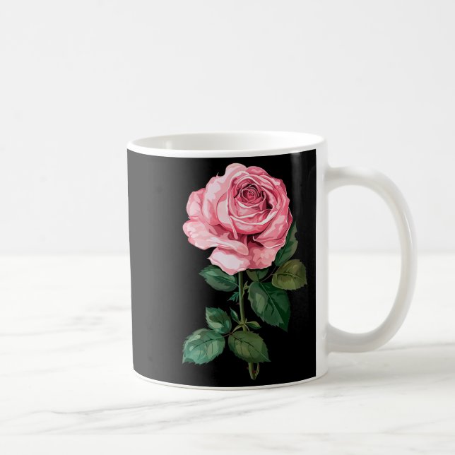 Taza De Café Rose Graphic Premium Tri-blend  (Derecha)