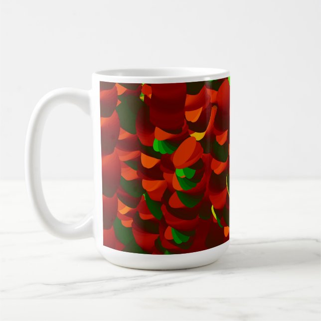 Taza De Café  Rosenblätter abstrakt (Izquierda)