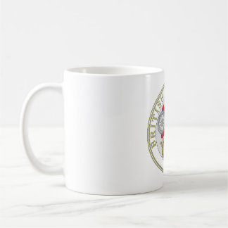 Taza De Café rosetón de león de antiguas vías férreas británica
