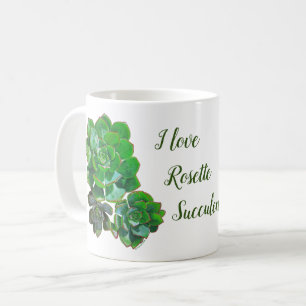 Taza De Café Rosette Succulents Mug
