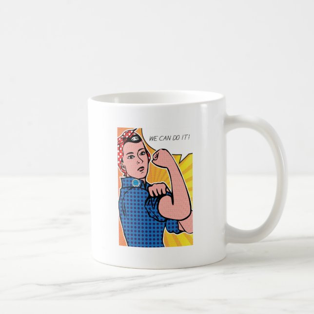 Taza De Café ¡Rosie el remachador podemos hacerlo! Puntos del (Derecha)