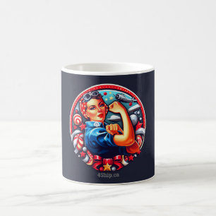 Taza De Café Rosie the Riveter Pin-up Chica Mug