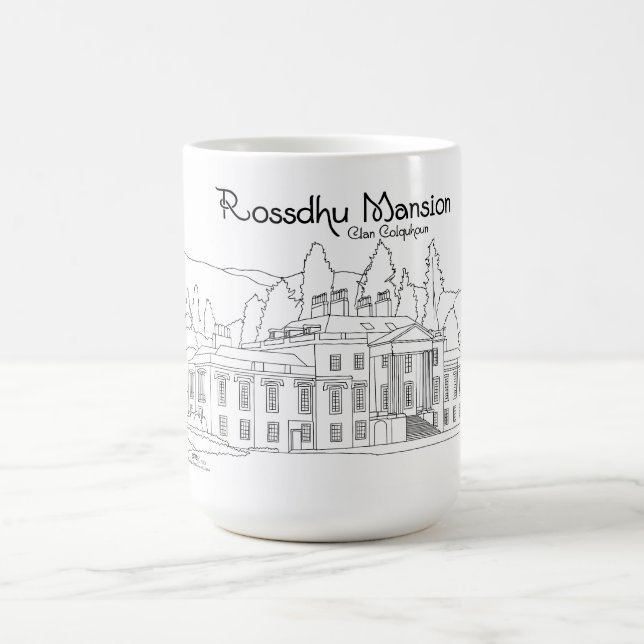 Taza De Café Rossdhu Mansion Scotland (Centro)