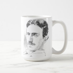 Taza De Café Rostro de Nikola Tesla
