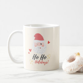 Taza De Café Rostro de Santa de Vacaciones Ho Ho