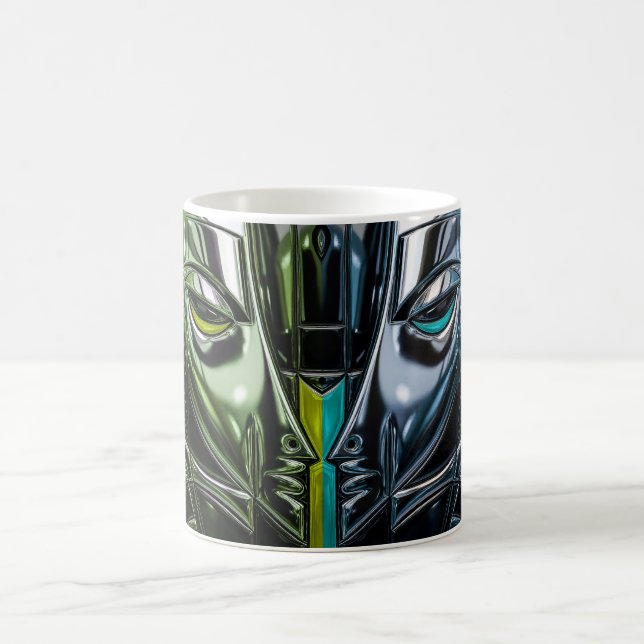 Taza De Café Rostro Esmeralda Neon (Centro)