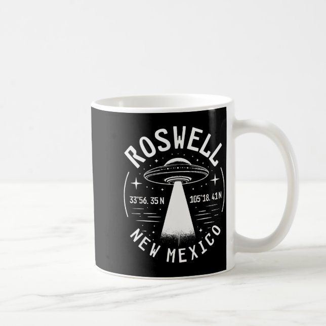 Taza De Café Roswell New Mexico Alien Ufo Area 51  (Derecha)