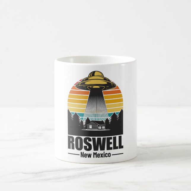 Taza De Café Roswell New Mexico Funny Alien UFO Gift (Centro)
