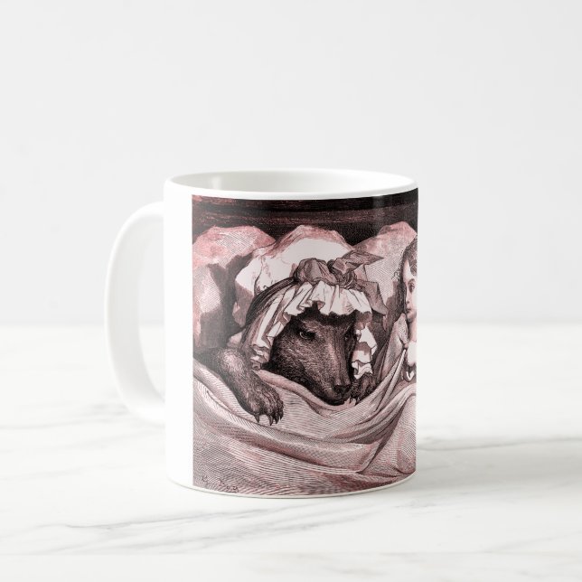 Taza De Café Rotkäppchen – Little Red Riding Hood – Grimm (Anverso izquierdo)