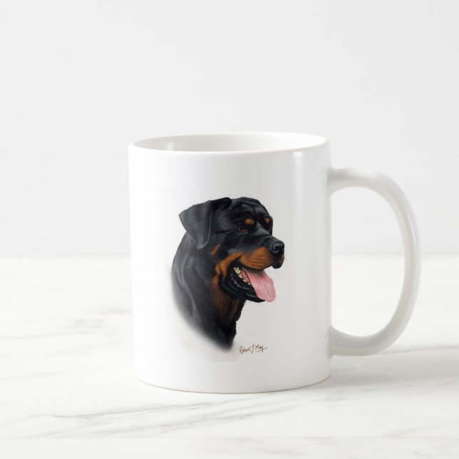 Taza De Café Rottweiler (Derecha)