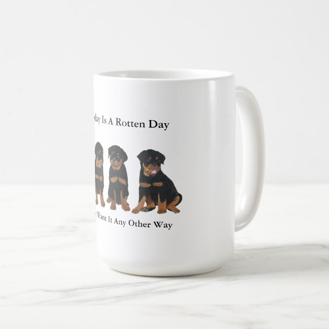Taza De Café Rottweiler (Anverso derecho)