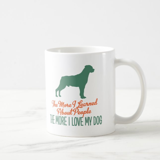 Taza De Café Rottweiler (Derecha)