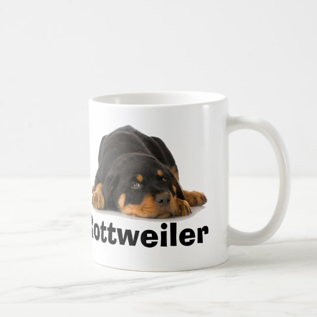 Taza De Café Rottweiler (Derecha)