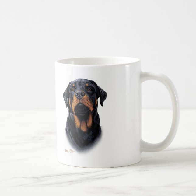 Taza De Café Rottweiler (Derecha)