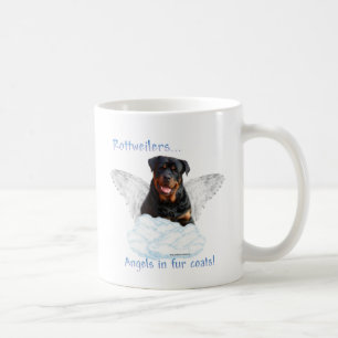 Taza De Café Rottweiler Angel