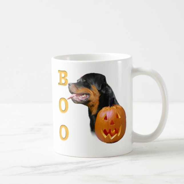 Taza De Café Rottweiler Boo (Derecha)