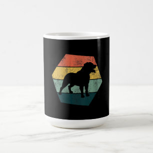 Taza De Café Rottweiler de regalo de hexagón vintage para mujer