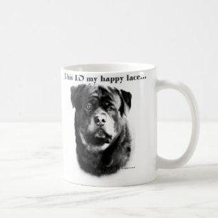 Taza De Café Rottweiler Happy Face