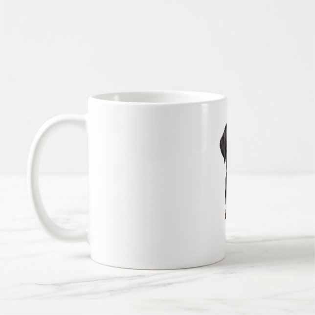 Taza De Café Rottweiler Mama (Izquierda)